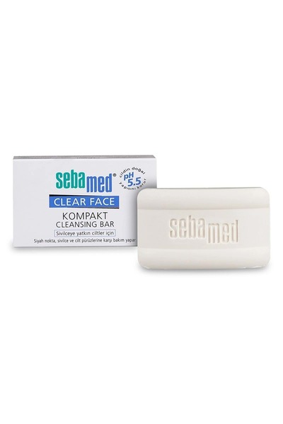 Sebamed Clear Face Compact Facial Cleansing Bar Soap for Acne Prone Skin 100Gr (Set of 2)