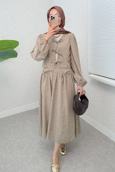 DPARİS Double Set with Bow Detail