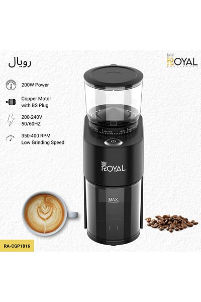 Royal Coffee Grinder Machine | RA-CGP1816 - 200 W