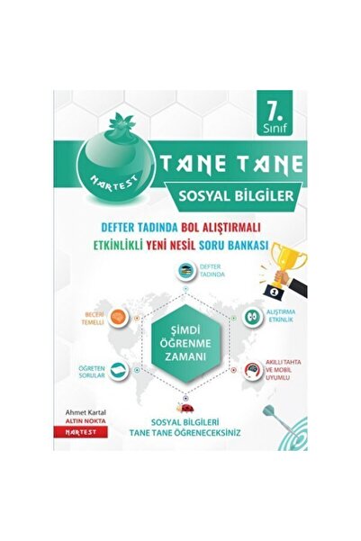 Nartest Yayınevi Nartest 7.sınıf Yeşil Defter Tadında Tane Sosyal Bilgiler