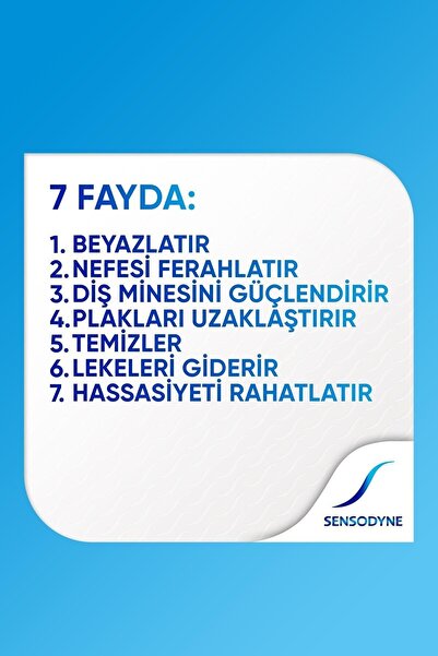 Sensodyne Tam Koruma Beyazlatıcı Diş Macunu 50 Ml. 6'lı Set