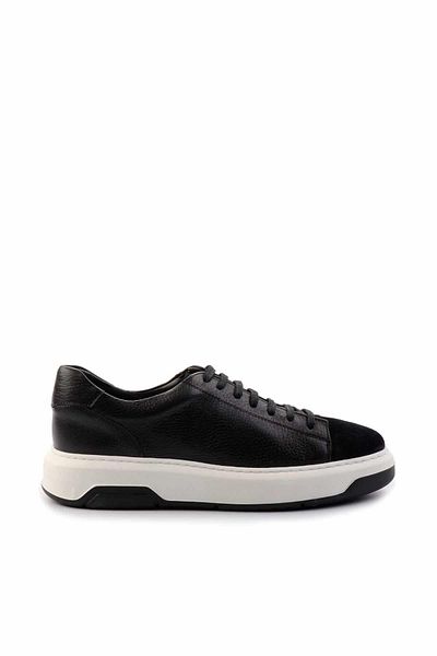Bambi Μαύρο Μαύρο Δερμάτινο Ανδρικό Sneaker E01310108740