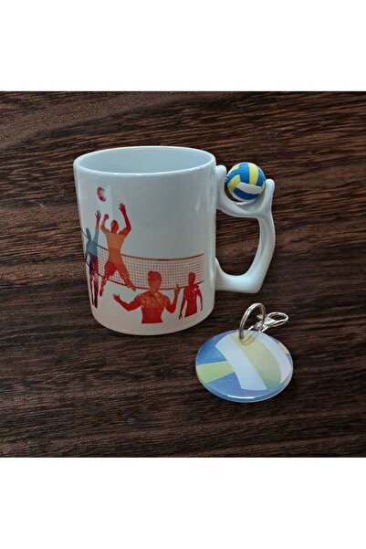LADİJİTAL BASKI ÇÖZÜMLERİ Spinning Volleyball Batch Trophy and Volleyball Keychain