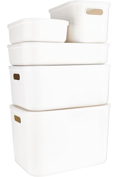 Deli Polypropylene Storage Box, Single Piece 3.6l/with Lid