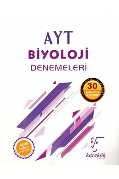 Karekök Yayınları Ayt Biyoloji 30lu Denemeleri