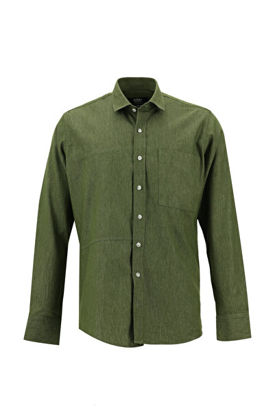 Kiğılı Прилепнала дънкова памучна риза - дълъг ръкав