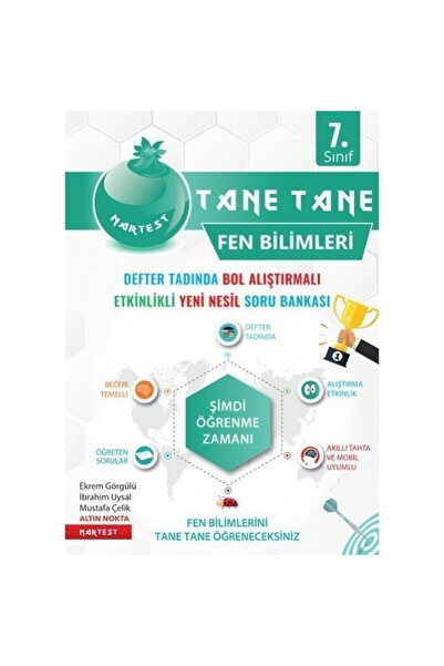 Nartest Yayınevi Nartest 7.sınıf Yeşil Defter Tadında Tane Fen Bilimleri