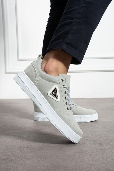 L.A Polo Thick Soled Ice Color Suede Men's Sneaker