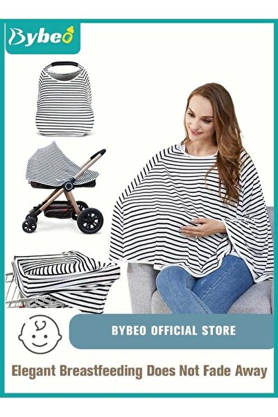 BYBEO Baby Nursing Cover for Breastfeeding - 360 Degree Privacy, 8-in-1 Uses ...