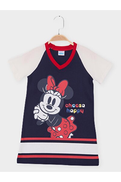 Minnie Mouse Lisanslı Kız Çocuk Elbise 21826