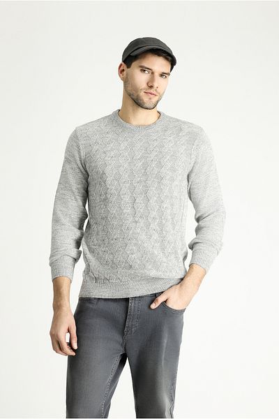 Kiğılı Crew Neck Slim Fit Slim Fit Patterned Knitwear Sweater