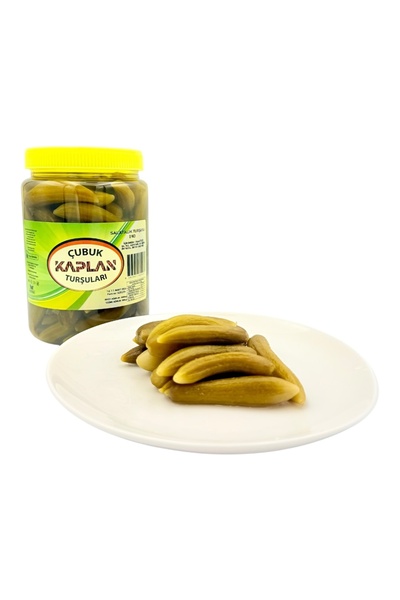 çubuk kaplan turşuları 1 Kg Badem Boy Çubuk Salatalık Turşusu - Ev Yapımı Doğ...
