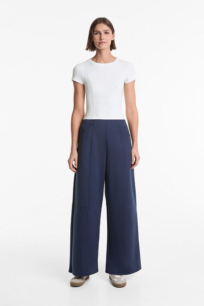 Oysho Neoprene Look Loose Pants