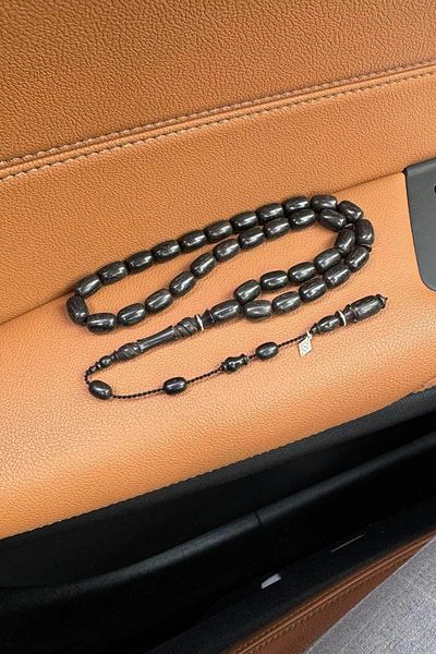 dergah tesbih Master Bekir Deveci Carved İmame Ebony Wood Rosary