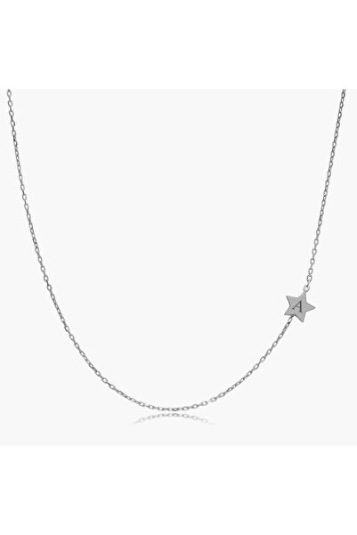 Silveranka 925 Ayar Gümüş Köprücük Yıldız Harf Kolye