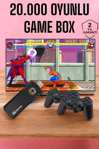 LiderGlobal Game Box 8K Ultra Game Console with 20,000 Games