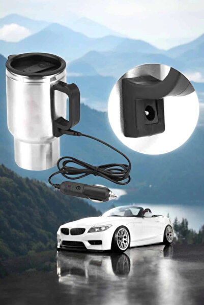 byzm Car Interior Steel Water Heater Thermos Cup Mug with Cigarette Lighter Port Appearance