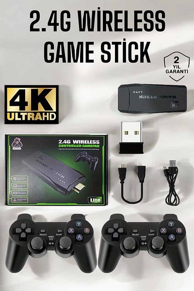 AC BOX Gaming Atari 2.4g Compatible Wireless Dual Arm Game Stick