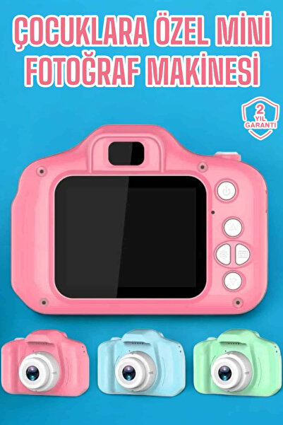 Eco Lounge Çocuk Kamerası Dijital 1080P HD Kaliteli Mini Fotoğraf Makinesi Pr...