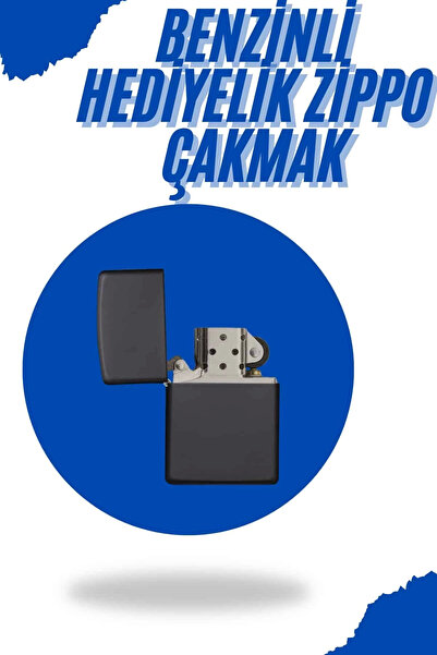 CT STONES Black Boxed Metal Lighter Gasoline Souvenir