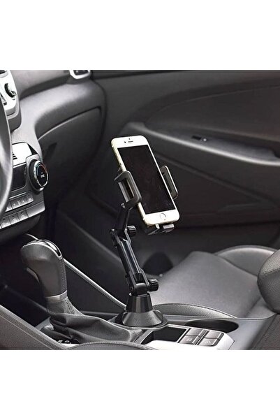 ForWhat Телескопичен държач за телефон за кола за отделението за чаши в служе...