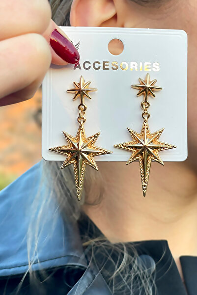 TAKIPORT Sallantılı Kutup Yıldızı Kadın Küpe