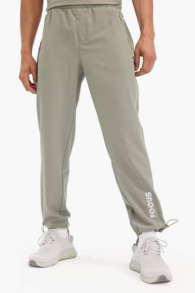 DeFacto DeFactoFit Slim Fit Στενή εφαρμογή με διπλή τσέπη υφαντό Sportsman Jogger C2833AX25SM