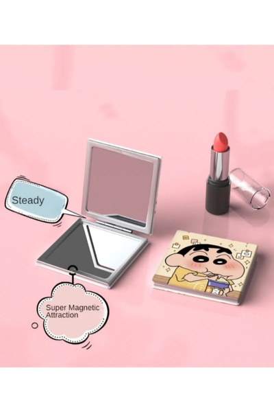 Acarlar Ticaret Desenli Cep Çanta Makyaj Aynası - El Aynası