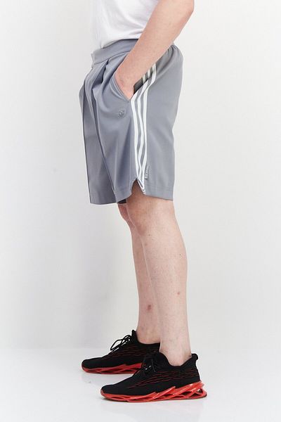 adidas Men Sportswear Fit Embroidered Brand Logo Training Shorts, Grey