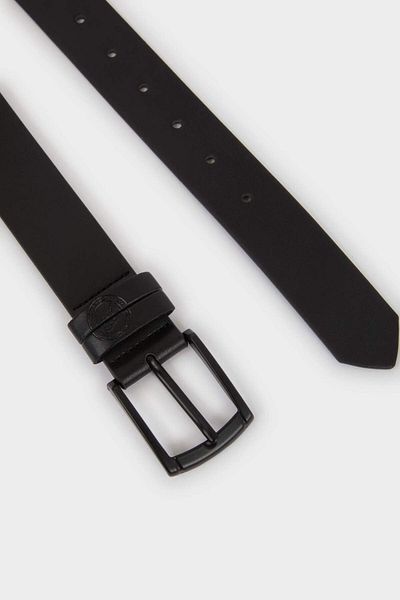 DeFacto Boy's Rectangular Buckle Faux Leather Casual Belt F6949A8Ns