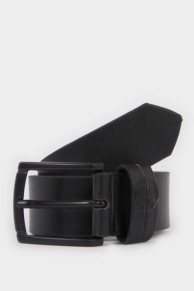 DeFacto Boy's Rectangular Buckle Faux Leather Casual Belt F6949A8Ns