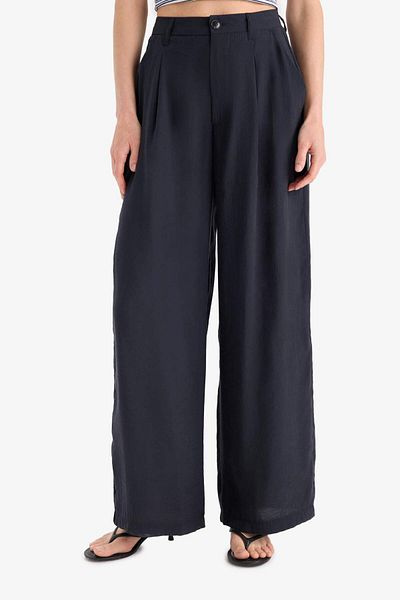 DeFacto Carrot Fit Double Pocket High Waist Wide Leg Modal Pants E6331Ax25Sp