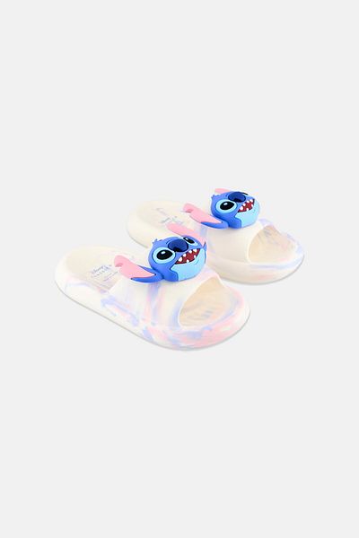Disney Kids Boy Stitch Slip On Slides, Multicolor