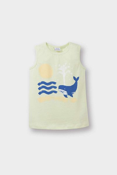 DeFacto Baby Boy Crew Neck Printed Singlet E1304A525Hs