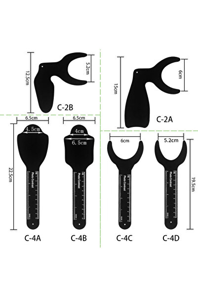 Choice1 مجموعة واحدة من 6 لوحات تباين الصور لطب الأسنان، لوحة خلفية سوداء متينة