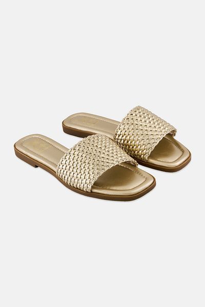 XTI Women Slip On Flats, Gold