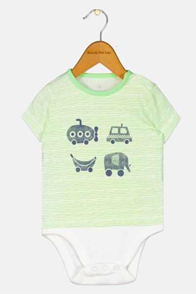 MOTHERCARE Toddlers Girl Graphic Print Bodysuits, Green