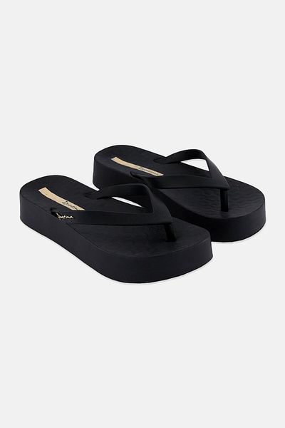 İpanema Women Slip On Platform Slippers, Black