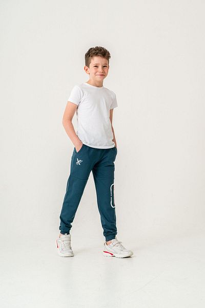 Mışıl Kids Долнища на спортен екип с най-добър отборен щампован мотив за момчета