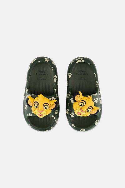 Disney Kids Boy Slip On Lion King Slides, Multicolor