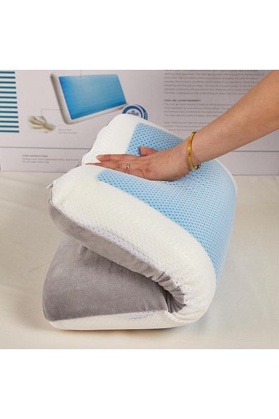 NAJMA Gel Memory Foam Pillow with Dual-Side Comfort