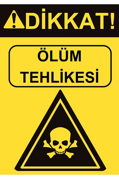 Girl Power 35 X 50 Death Hazard Foil Printing Sticker Warning Sign
