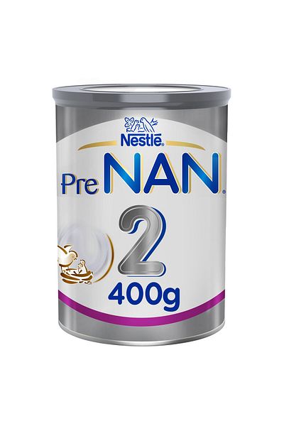 NAN Nestle Stage 2 Milk Formula 400 g Balanced Nutrition for Babies Aged 6 to 12 Months