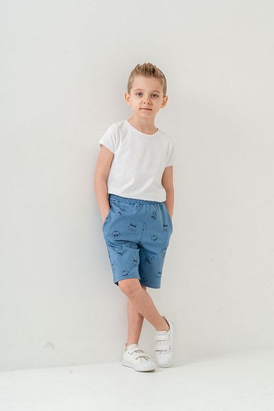 Mışıl Kids Шорти за момчета с щампа на котки във всички зони