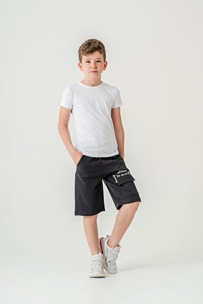 Mışıl Kids Αγόρι σορτς με τσέπη με εμπριμέ Future Cargo