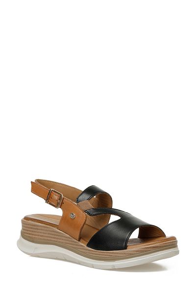 İnci Inci Fada 5Fx Black Women's Wedge Heel Sandals