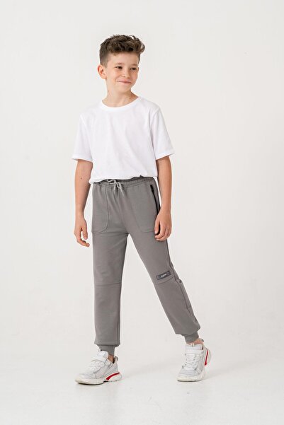 Mışıl Kids Αγόρι φούτερ με ριμπ μπορντούρα και φερμουάρ