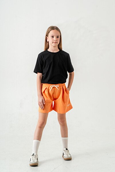 Mışıl Kids Pantaloni scurți brodați pentru fete