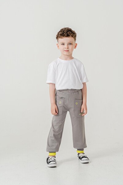 Mışıl Kids New York City Skaters Αγόρια Φούτερ με τσέπες με μάτια πουλιών