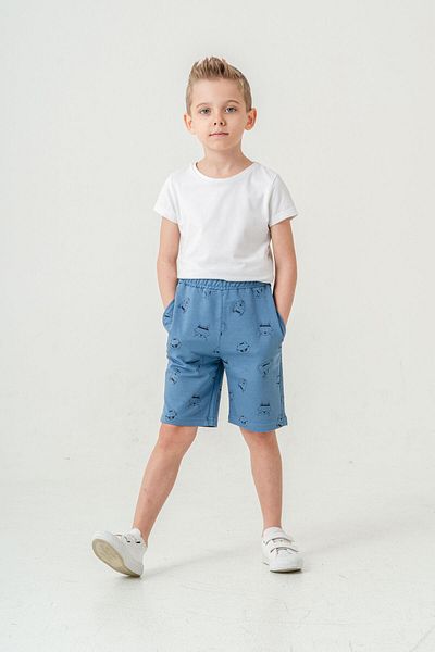 Mışıl Kids Шорти за момчета с щампа на котки във всички зони